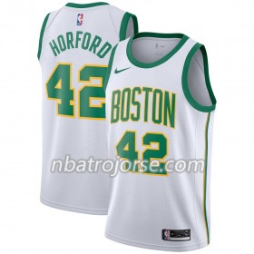 Män Boston Celtics Tröja Al Horford 42 2018-19 Nike City Edition Vit Swingman